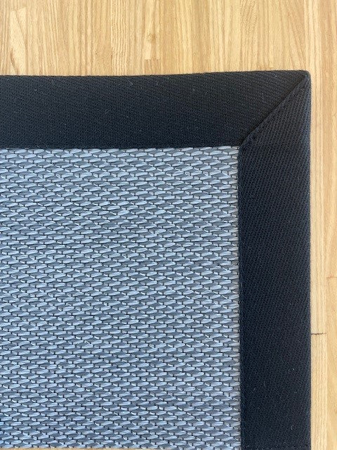 Sea Slate Rug with Black Binding 240cm x 70cm (RMR)
