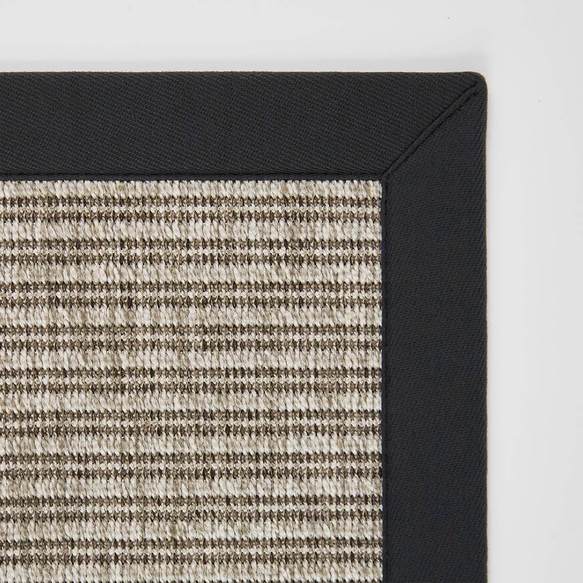 Boston Rug with Charcoal Binding 237cm x 70cm (RMR)