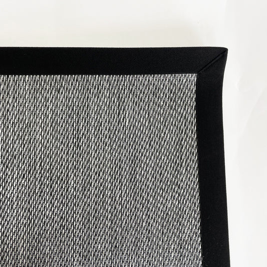 Graphite Rug with Black Binding 239m x 130.5cm (RMR)