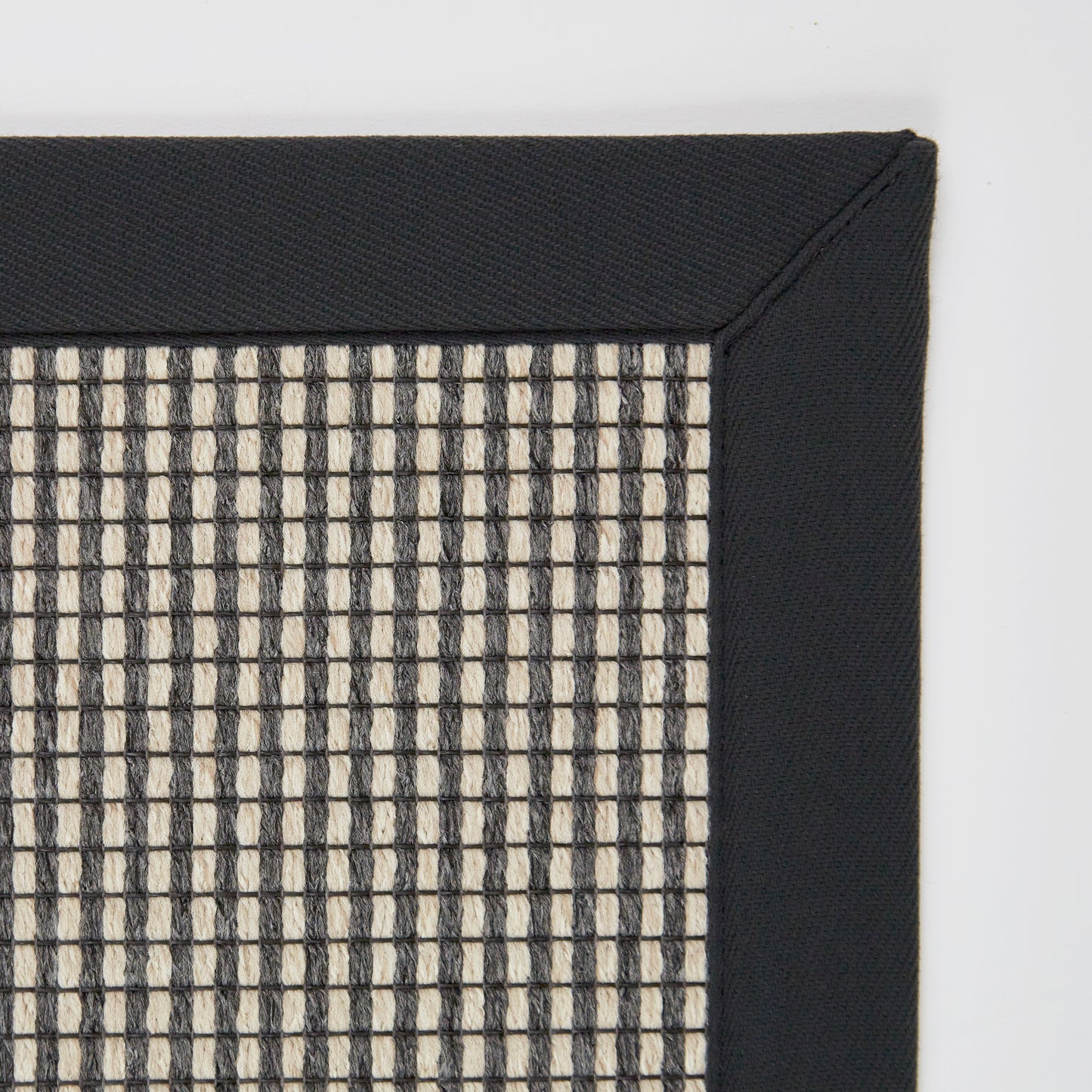 Jefferson Rug with Charcoal Binding 90cm x 60cm (RMR)