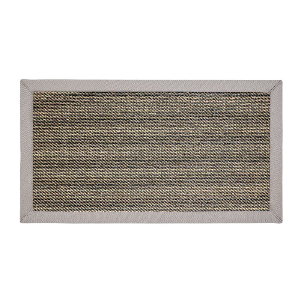 Charcoal with Oatmeal Binding 110cm x 60cm (RMR)