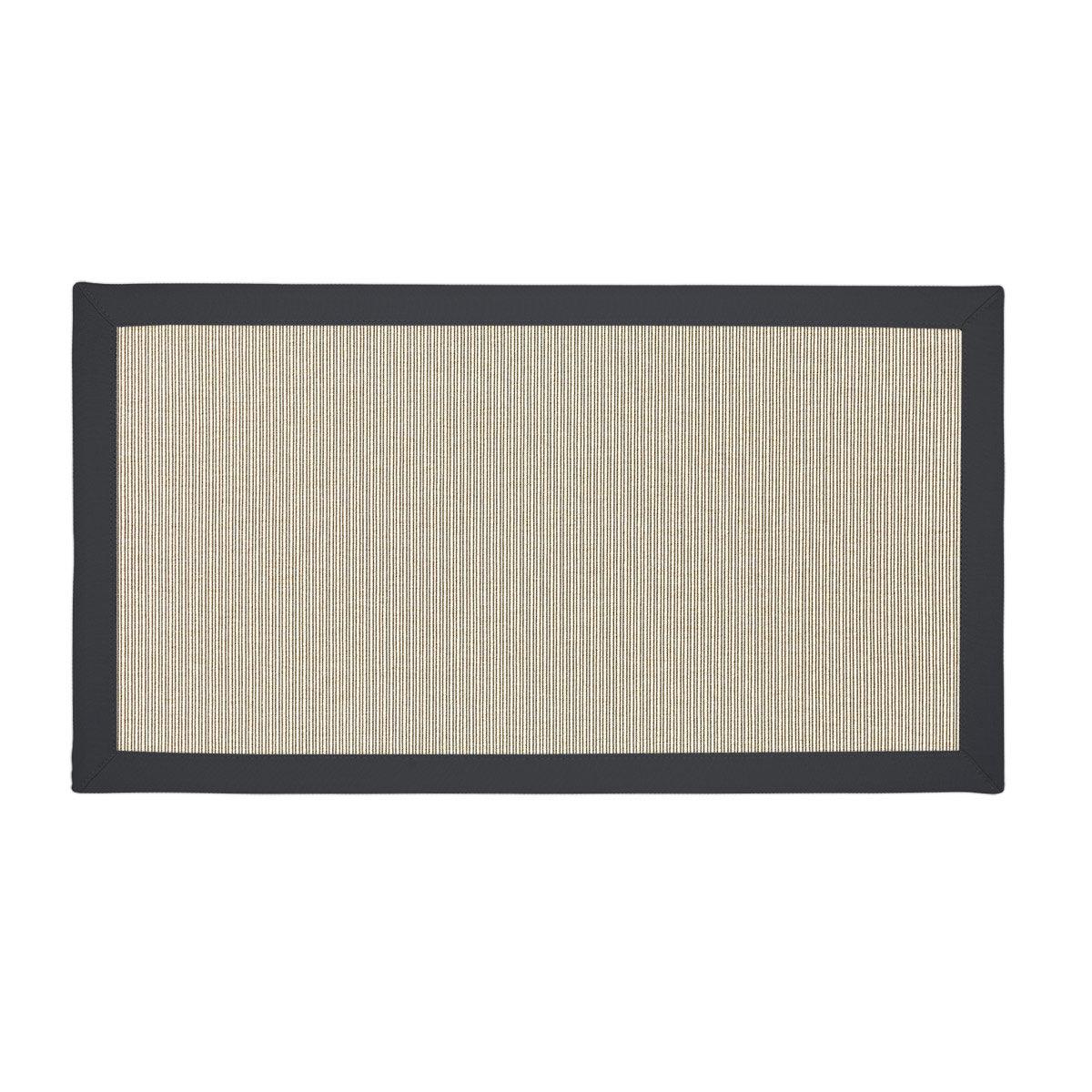 Hudson Rug with Charcoal Binding 145cm x 85cm (RMR)