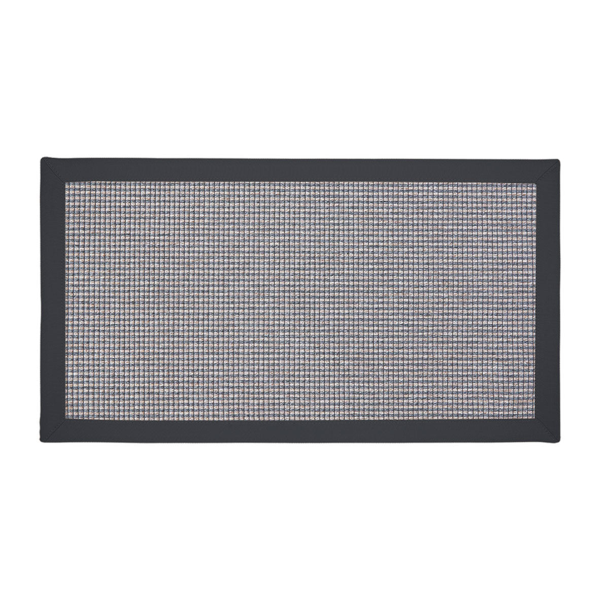 Long Island Long Beach Rug with Charcoal Binding 90cm x 60cm (RMR)
