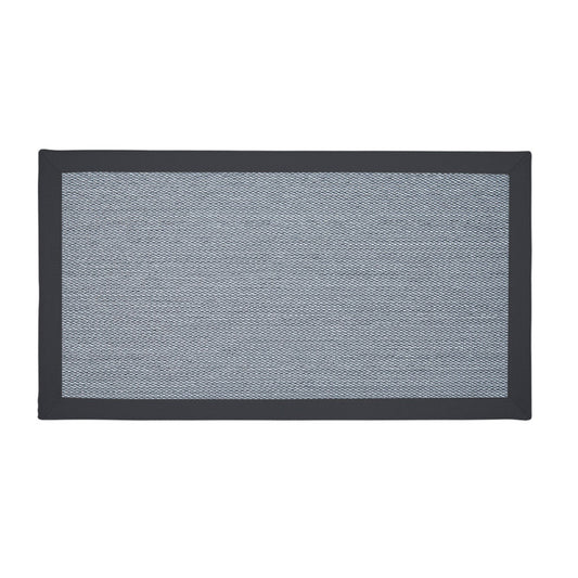 Sea Slate Rug with Charcoal Binding 110cm x 60cm  (RMR)