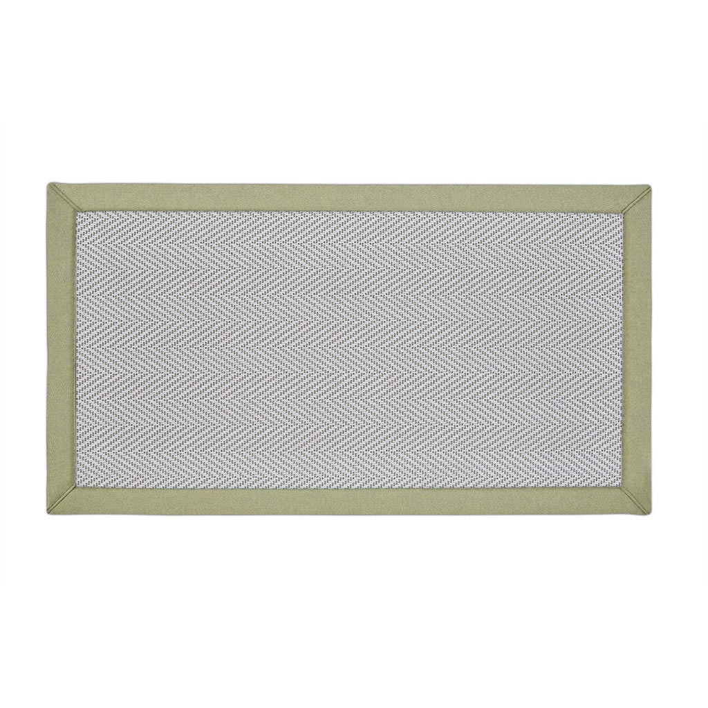 Sugar Hill Rug with Pistachio Binding 105cm x 55cm (RMR)