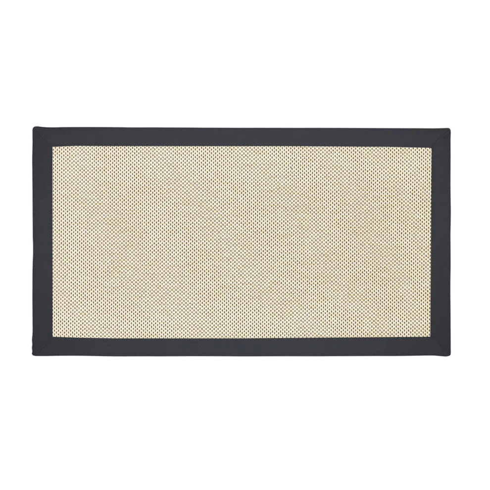 Arthur Rug with Charcoal Binding 105cm x 55cm (RMR)
