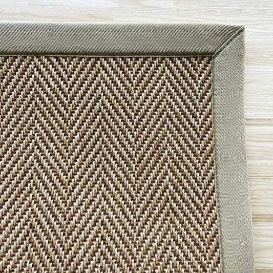 Woodstock Rug with Natural Binding 110 x 60