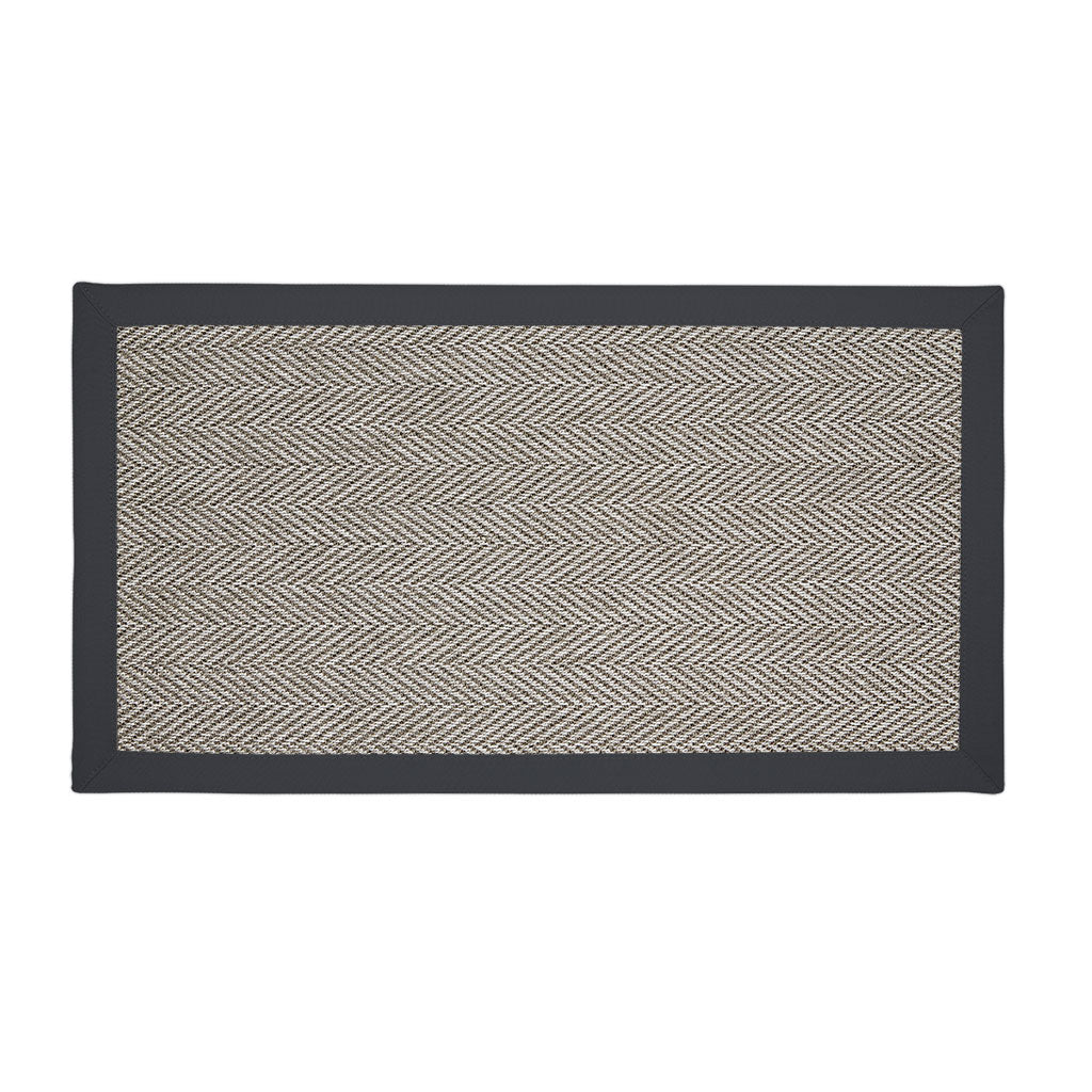 Bar Harbor Rug with Charcoal Binding 175cm x 115cm (RMR)