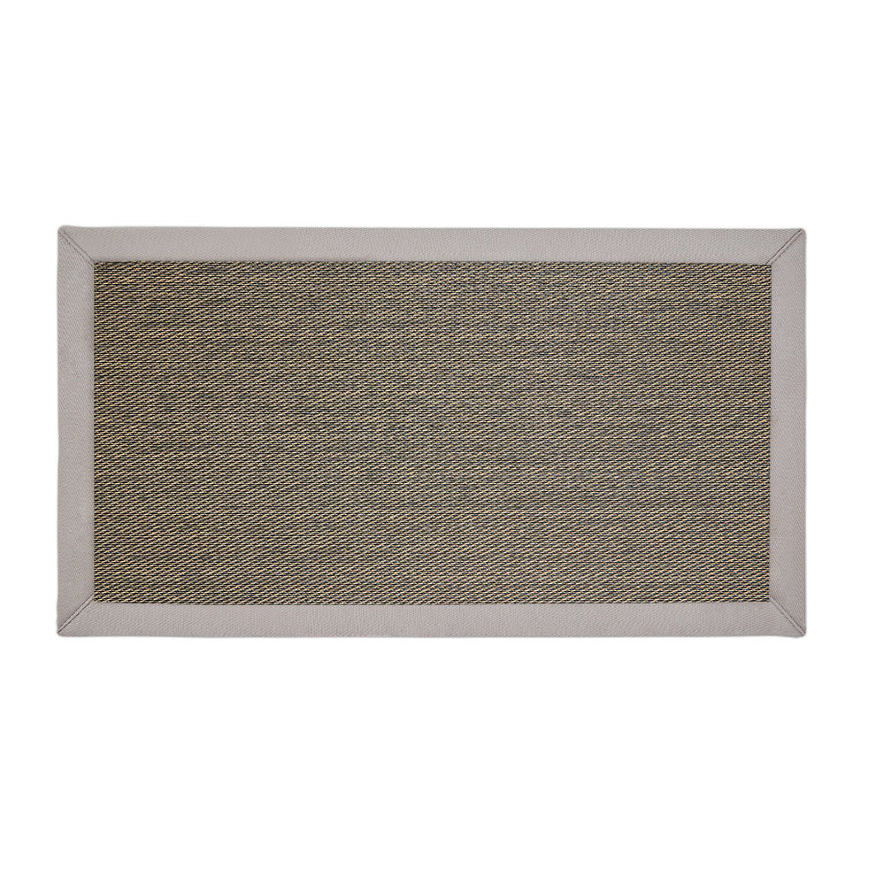 Charcoal Rug with Oatmeal Binding | Practical Rugs