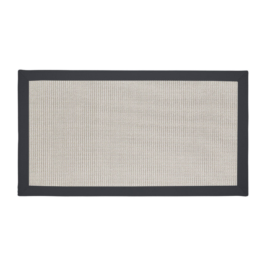 Cooperstown Rug with Charcoal Binding 235cm x 65cm (RMR)